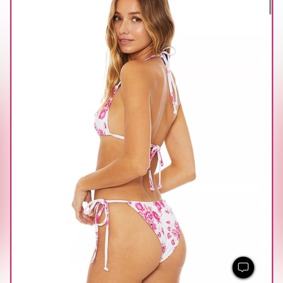 New! Beach Riot Winona Floral Top and Cheeky String Bottoms 31397 - Picture 3 of 11
